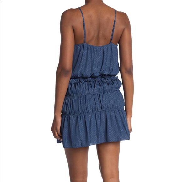 Blue dot jacquard dress - Picture 5 of 5